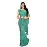 FASHION BAZAR 365 Indiase Vrouwen Lycra Stof Saree Designer Collectie Klaar Om Te Dragen Saree & Blouse Moslim Sari 6185, 5, XXL