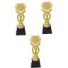 Toddmomy 3Pcs Mini Trofeeën Mini Gold Award Trofee Cup Gold Award Trofee Cups Gold Award Trofeeën Trofeeën Gouden Trofee Kids Award Trofee Kleine Trofee Peuter Herbruikbaar