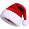 BAFFII Kerstmutsen, Rood-witte kerstmuts Rode kerstmuts Kerstmuts Zachte kerstmuts Fuzzy Plush Pompom Kerstmuts Volwassenen Kinderen,Feest benodigdheden (Size : Kid, Kleur : C)