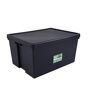 Wham Bam Heavy Duty Recycling Box 150 liter met deksel 80 x 59,5 x 42 cm zwart