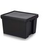 Wham 2 x Bam Heavy Duty Recycling Box 45 liter met deksel 49 x 39,5 x 32 cm zwart