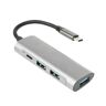 Fogun Hub type C adapter type C naar USB3.0/2.0 voor apparaten type C verbind meerdere USB-apparaten en gegevens gegevens 5 Gbit/s hub type C met 60 W PD opladen