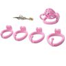 MKGMYGZ Chastity Cage, Small Chastity Cage for Men Penis Cage Man Dark Lock Design, Good Concealment, Couples Bondage SM Sex Toys 115 (S,Pink)