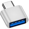 Yafe USB C-naar-USB-adapter, usb-c naar USB 3.0-adapter, USB type-C naar USB-adapter (wit)