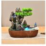 XIYUNLAI Tafelfonteinen Indoor Tafelblad Fontein Hars Fontein Kunstmatige Bonsai Bomen en Stenen Berg Ontspannende Waterval Fontein Woondecoratie Fontein Tafelfonteinen Binnen (Size : S)