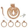 MKGMYGZ Flat Chastity Cage Chastity Devices with Snap Ring Resin Chastity Lock for Men Penis Cage Man Fish Basket Dark Lock Design, Good Concealment, SM Sex Toys (WX-1)