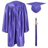 GraduationMall Afstudeerjurk en Pet voor Kinderen Afstudeertalar met Doktershoed 2024 voor Kleuterschool Afstudeerfeest Paars 27 S(107-114cm)