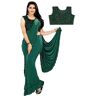 FASHION BAZAR 365 Indiase Vrouwen Lycra Stof Saree Designer Collectie Klaar Om Te Dragen Saree & Blouse Moslim Sari 6185, 10, XXL