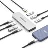 EZQuest USB-C-hub Gen 2 7 poorten – 3 USB-C-poorten 10 GB Gen 2, 3 USB 3.0-poorten 5 GB en 1 USB-C-poort, stroomvoorziening 3.0 met gegevens 5 Gbps