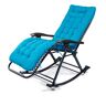 LiuGUyA Lazy Chair Lunch Break Folding Chair Convenient Rocking Chair Casual Adult Easy Chair (Color : Purple)