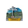 Thomas Benacci Cornwall Land's End Signpost Koelkast Magneet Afstanden tot John O'Groats Isles of Scilly Longships Vuurtoren New York Londen Australië UK Brits Engels Cornish Souvenir