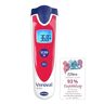 VEROVAL Infrarood babythermometer, rood, contactloze en stille meting, lichaamstemperatuur, objecttemperatuur, kamertemperatuur, snelle meting, hantering