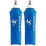 Juszt Active Zachte Opvouwbare Running Waterfles Zachte gel Fles Handheld Vouwen 250ml voor Hydratatie Pack Wandelen Fietsen Klimmen wandelen voetbal sportschool (Blauw 2)