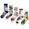 SHRADS 5 paar sokken, katoenen damessokken, leuke sokken, modieuze sokken, kunnen in alle seizoenen gedragen worden, geschikt voor verjaardagen en feestdagen (36-42)