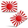 Skino Eu® 2 x 3D-stickers Japanse vlag Japanse vlag opkomende zon F 123