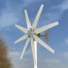 Beachtiful Windgenerator 400W Hybride Windturbinegenerator DC 12V/24V/48V Turbinewindgenerator 8 Bladen 2m/s lage Windsnelheid Starten, Windmolen voor Thuis,24V
