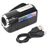 Elprico Digitale videocamera, 16X DV-camcorder videocamera, draagbare videocamera Camcorder met TFT LCD-scherm Beste cadeau voor kinderen en kinderen(zwart)