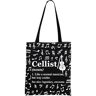 Generic Cellist Gift Cellist Waardering Gift Cello Lover Gift Cellist Tote Bag voor Cello speler, C-ellist Zwarte Tote