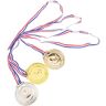 BESPORTBLE 3 Stks Award Medailles Met Lint Awards Goud Zilver Koper Medailles Voetbal Winnende Deelname Medaille Awards Voor School Sport Vergadering Sport Souvenir