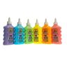 Nice Group Slime Pastel Lijmset voor kinderen, 6 x 180 ml, geel, oranje, roze, lichtblauw, paars, groen