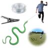 Slipasikao Snake Prank met String Clip Clip On Snake Prank, Snake On A String Prank die mensen achtervolgt, DIY Golf Snake Prank met String Clip, een grapcadeau dat nooit uit de mode raakt (Green)