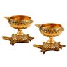 Zap Impex Traditionele messing olielamp messing Deep Diya Indiase olielamp Diwali Puja Lamp Kuber Tortoise Diya (2)