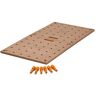 Bora Centipede Werkbank Tafelblad voor  Duizendpoot Werkstandaard Zaagpaarden 24" x 48" Inclusief Houten Top met 20mm Hondengaten + 6 Quick-Twist Lock Handgrepen voor Draagbare, Tijdelijke