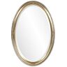 Howard Elliott Collection Howard Elliott Carlton Hanging ovale Mall Mirror, vanity, decoratieve, antiek helder zilver blad en goud accent, 22 x 32 inch