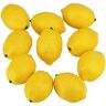 Qwertfeet 20 stuks kunstcitroenen nep citroenen nep citroenen gele vruchten 7,8 cm x 2 inch