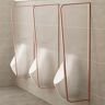 BESTXH Urinal Privacy Screen, Wall Mounted Urinal Privacy Screen For Men, Men'S Toilet Urinal Partition, Tempered Glass Panel For Hotels/Offices/Bars,Rose gold,2pcs