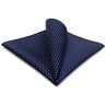 S&W SHLAX&WING Heren Pochet Dots Blauw Navy 32cm Nieuw Pochetten voor heren