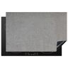 MuchoWow Inductiebeschermer Inductie mat Vinyl Beton Zwart Muur Grey 80x52 cm Inductie beschermer