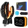 EMFOCU Geüpgraded revalidatie robot handschoenen, revalidatie trainingshandschoenen voor patiënten met een beroerte, hand spasticiteit handstijfheid fysiotherapie revalidatie apparaat.