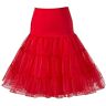 Boolavard ® jaren '50 petticoat vintage retro hoepelrok petticoat onderrok voor bruiloft Bridal petticoat rockabilly jurk in meerdere kleuren, rood, XS-M