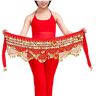 Mxxephemer Buikdansrok, Buikdansrok Buikdans Tailleketting Heupsjaal Buikdansriem Dansende tailleriem (Kleur: Paars, Maat: One Size) (Rood One Size)