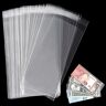 Uncle Paul Doorzichtige bankbiljettenhouder 17,5 x 7,5 cm/6,9 x 2,9 inch – valutahoezen geldhoes PP-materiaal voor bankbiljetten/facturen/stempels 100 stuks PN01M100