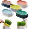 BIRKIM Cat Grass Planter,Soilless Culture Cat Grass Planting Container,Hydrocultuur Duurzaam Cat Grass Planting Kit,Goed voor Cat Grass Seed Kieming (5st)