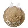 xbiez Stro Boater Hoed Bruid Zon Hoed Voor Bachelorette Party Vrouwen Bruid Stro Hoed Bruids Party Hoed Bruid Strand Hoed Bruid Strohoed