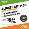 Klarmobil Allnet Flat 10 GB internet plat, max. 25 MBit/s, Allnet Flat Telefonie & SMS in alle Duitse netwerken, EU-roaming, 24 maanden looptijd, maandelijks slechts 20,99 EUR