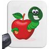 Reifen-Markt Muismat "GEEK NERD SMILEY SMILEY MET GROTE GLAZEN "SMILEYS SMILIES ANDROID IPHONE EMOTICONS IOS sa smile EMOTICON APP" voor uw laptop, notebook of PC Internet (met Windows Linux, enz.) in Wit