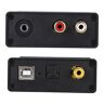 Hopcd USB DAC-audio-omzetter, coaxiale/optische/stereo-uitgang Hi-Fi DAC USB-audio-geluidskaart, GV-023 digitaal naar analoog DAC-audio-omzetter