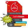 Vodafone Prepaid CallYa Classic SIM-kaart zonder contract I 5G netwerk   9 kt. per minuut of sms in alle Duitse netwerken en de EU I 3 Ct. per MB I 10 Euro starttegoed,rood