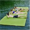 KEuLen Drijvende watermat water drijvende mat drijvende mat voor meer watermat -drijvende mat voor meer drijvende watermat, XPE drijvend eiland voor kinderen en volwassenen (kleur: groen, maat: 2,7 m x