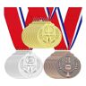 Beelooom 30Pcs Award Medailles Goud Zilver Brons Winnaar Medailles Awards 1St 2e 3e Prijzen Voor Competities