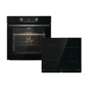 GORENJE BLACK INDUCTION SET 2 inbouw kookset (met inductie kookplaat, A, 77 l) Zwart