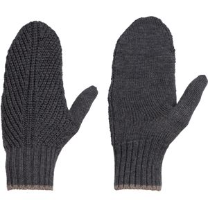 Icebreaker Waypoint Mittens Charcoal/Heather XS