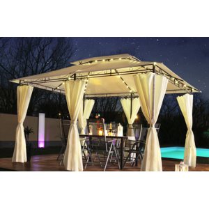 EVM Led Solar Paviljong Minzo 3x4m - Creme