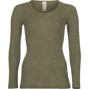 Bluse Merinoull og Silke Olive fra Engel Natur - 1 Stk