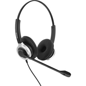 Deltaco Office Usb Stereo Headset, Teams And Webex Compatible, Volume Control, Noise Reducing Mic, Black