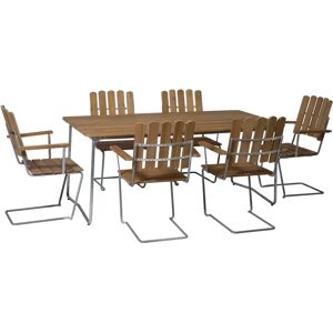 Grythyttan Stålmöbler Grythyttan spisegruppe teak B31 170cm + 6 stk A2